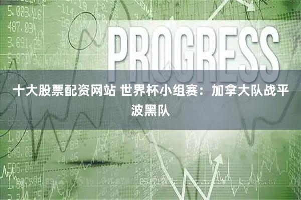 十大股票配资网站 世界杯小组赛：加拿大队战平波黑队